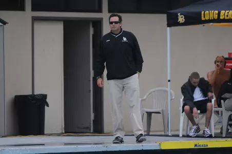 Head LBSU men's water polo coach Gavin Arroyo.