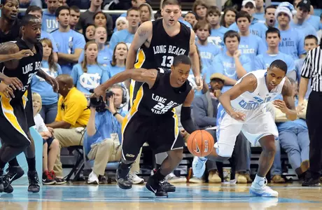 Long Beach State at North Carolina (Photo by Stephen Carr/LBSU Athletic Media Relations)