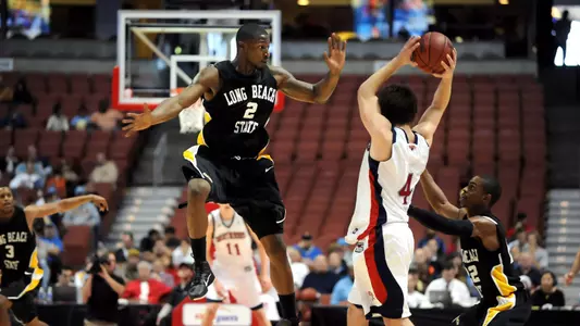 Long Beach State vs. Saint Mary's - John R. Wooden Classic, Honda Center, Anaheim, Calif. - Dec. 18, 2010 (Photo by Stephen Carr/LBSU Athletic Media Relations)