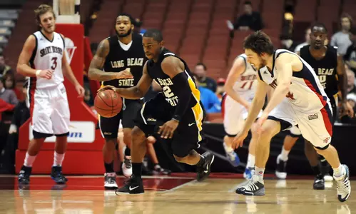Long Beach State vs. Saint Mary's - John R. Wooden Classic, Honda Center, Anaheim, Calif. - Dec. 18, 2010 (Photo by Stephen Carr/LBSU Athletic Media Relations)