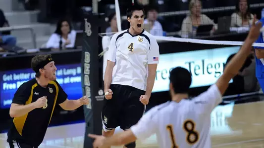 Tommy Pestolesi led the 49ers with 24 kills on .488 hitting, a career high.