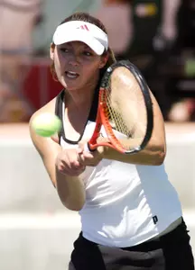 Deborah Armstrong redeemed a loss from last season with a 6-1, 6-1.