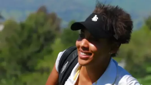 Junior Reina Rogers is just one stroke behind the leader after Monday's second round at the Big West Championship.