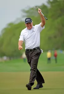 Former 49er golfer Mark O'Meara will be playing at this week's British Open at St. Andrews (Photo by Chris Condon/PGA Tour)