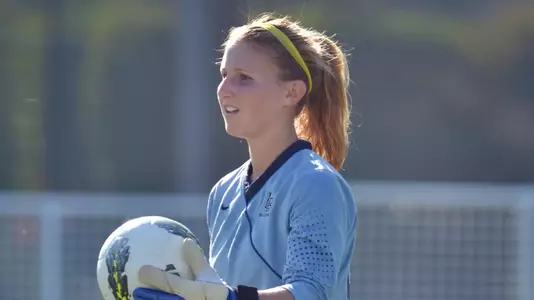 Senior Kaitlyn Gustaves has been named the Big West Women's Soccer Defensive Player of the Week. (Photo by Steven Georges)