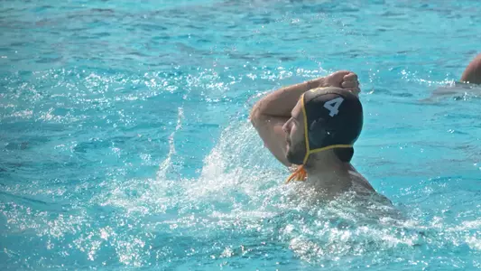 10/8/11 - Aleksandar Petrovic (4) of the LBSU Men's Water Polo team celebrates as he scores on a penalty shot against Concordia (Calif.)Long Beach went on to win 11-9.Photo by Steven Georges/Long Beach State