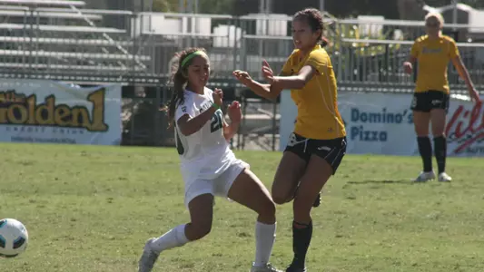 Senior Shawna Gordon had two goals and an assist in the 49ers' 6-0 win at Cal Poly.