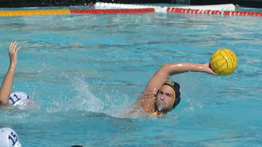 10/8/11 - Aleksandar Petrovic (4) of the LBSU Men's Water Polo team. Photo by Steven Georges/Long Beach State