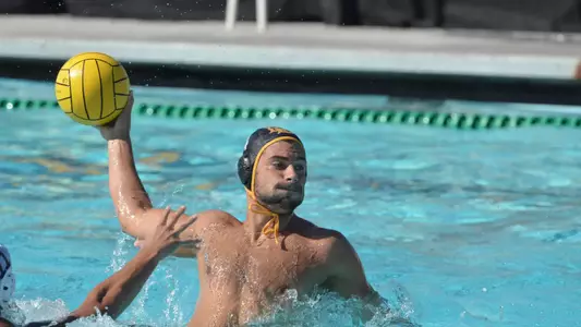10/8/11 - Nick Rascon (14) of the LBSU Men's Water Polo team. Photo by Steven Georges/Long Beach State