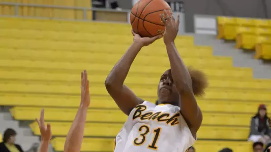 Chantel Dooley (31) of the Long Beach State Women's Basketball team.
Photo by Steven Georges/LBSU