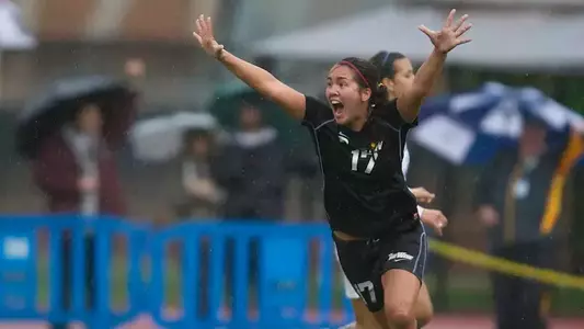 Freshman Ashley Roese scored her first career goal in a 1-0 win over San Diego to put the 49ers in the NCAA Elite Eight. (Photo by John Fajardo/GazetteSports.com)