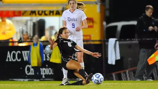 The 49ers came up short in a 2-0 loss at No. 3 Duke in the NCAA Elite Eight.