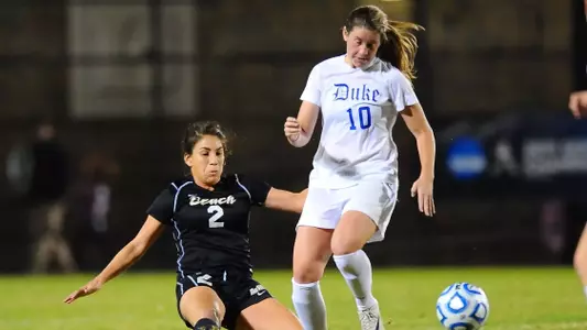 Sidney Garza - The No. 8 Long Beach State women's soccer team continued its historic season on Friday, when it took on top-seeded and third-ranked Duke in the quarterfinals of the NCAA Tournament at Koskinen Stadium in Durham, North Carolina. (Nov. 25, 2011)