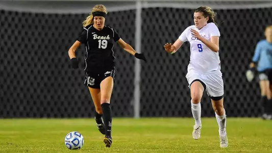 Jordan Nelson - The No. 8 Long Beach State women's soccer team continued its historic season on Friday, when it took on top-seeded and third-ranked Duke in the quarterfinals of the NCAA Tournament at Koskinen Stadium in Durham, North Carolina. (Nov. 25, 2011)