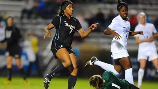 Sierra Mack - The No. 8 Long Beach State women's soccer team continued its historic season on Friday, when it took on top-seeded and third-ranked Duke in the quarterfinals of the NCAA Tournament at Koskinen Stadium in Durham, North Carolina. (Nov. 25, 2011)