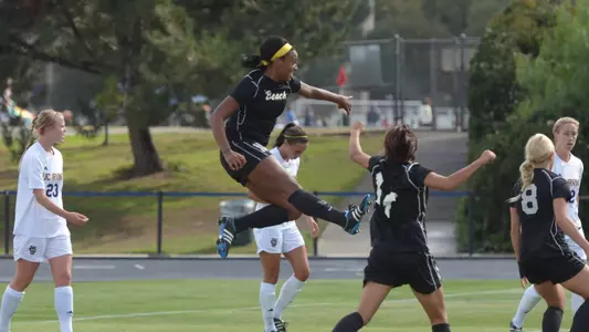Senior Jazz Strozier scored the game-winner as the 49ers claimed their second consecutive Big West Tournament title.<br><i>(Photo by Steven Georges)</i>