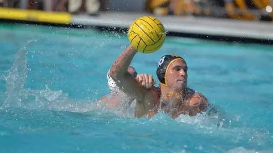 11/5/11 - Hayden Leach (18) of the Long Beach State Men's Water Polo team.