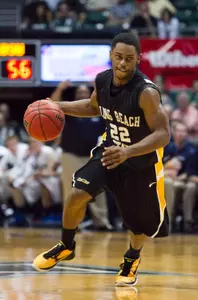 Long Beach State guard Casper Ware in action during the second half.  (AP Photo/Marco Garcia)