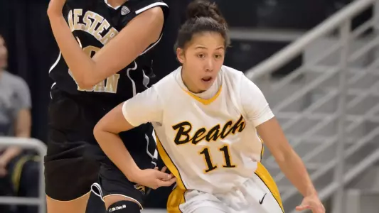 12/18/11 - Hallie Meneses (11) of the Long Beach State Women's Basketball.
Photo by Steven Georges/LBSU