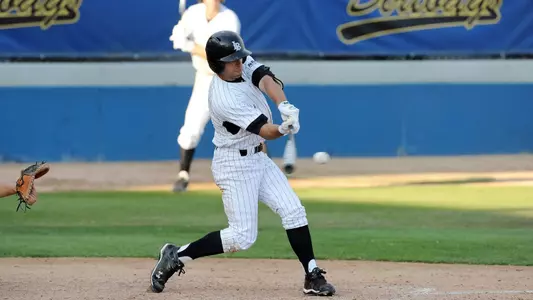 Brennan Metzger was 2-for-3 with two runs scored and a stolen base Saturday.