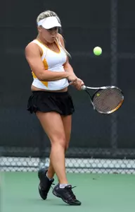 Klaudia Malenovska had a pair of wins for Long Beach State against Louisville.
