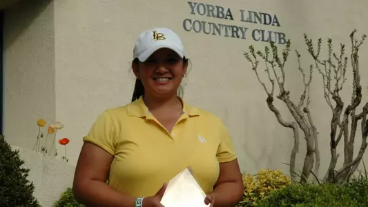 Simone Hoey was named Big West Conference Golfer of the Month for February.  She won The Gold Rush last month for her first career tournament win.  (Photo by Marc Villarreal)