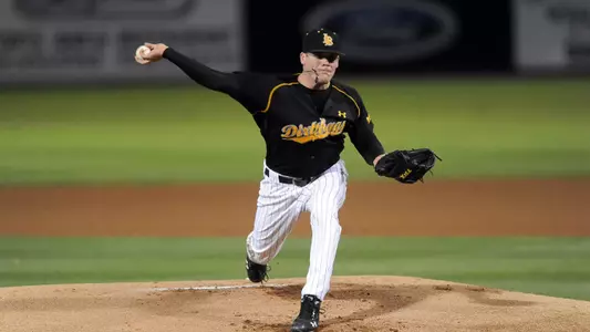 Branden Pinder struck out five of the six batters he faced to preserve the shutout.