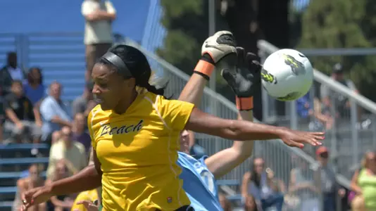 Senior forward Jazz Strozier. (Photo by Steven Georges/Long Beach State)