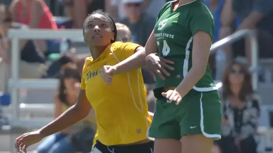 Senior forward Jazz Strozier (15). (Photo by Steven Georges/Long Beach State)