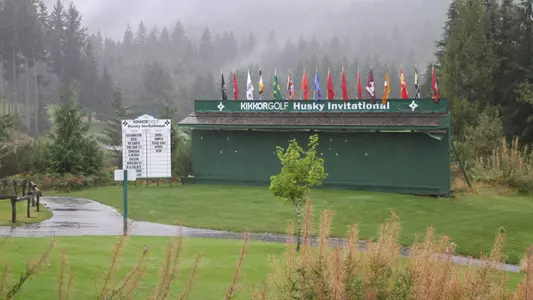 Steady rains forced the cancellation of the 49ers seaason opener at the Kikkor Golf Husky Invitational. (Photo courtesy of Washington Athletic Media Relations)