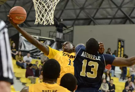 Eugene Phelps - Long Beach State vs. UC Davis.  Jan. 12, 2012 (Photo by Steven Georges/LBSU)