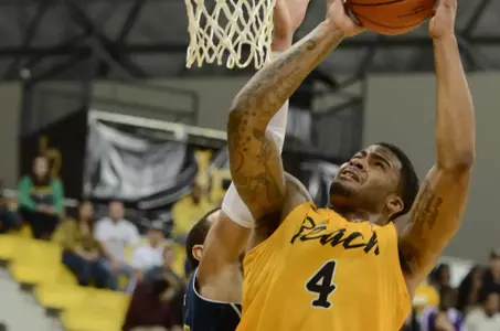 Eugene Phelps - Long Beach State vs. UC Davis.  Jan. 12, 2012 (Photo by Steven Georges/LBSU)