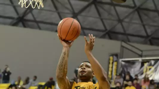 Eugene Phelps - Long Beach State vs. UC Davis.  Jan. 12, 2012 (Photo by Steven Georges/LBSU)