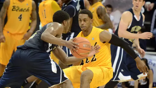 Casper Ware - Long Beach State vs. UC Davis.  Jan. 12, 2012 (Photo by Steven Georges/LBSU)
