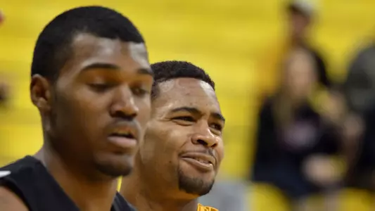 Eugene Phelps - Long Beach State vs. Pacific.  Jan. 14, 2012  (Photo by Steven Georges/LBSU)