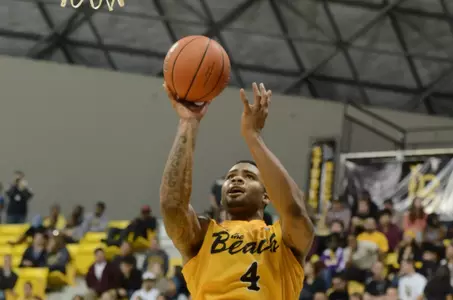 Eugene Phelps - Long Beach State vs. Pacific.  Jan. 14, 2012  (Photo by Steven Georges/LBSU)