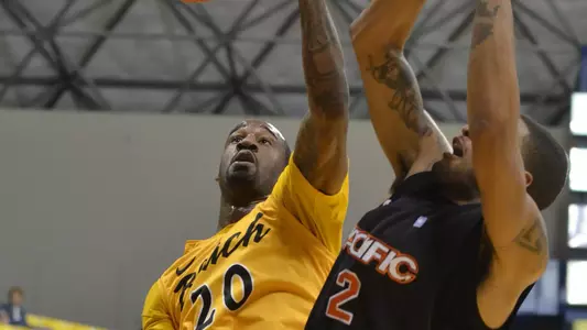 T.J. Robinson - Long Beach State vs. Pacific.  Jan. 14, 2012  (Photo by Steven Georges/LBSU)