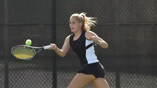 1/20/12 - Sarah Cantlay of the Long Beach State Women's Tennis team. Photo by Steven Georges/LBSU