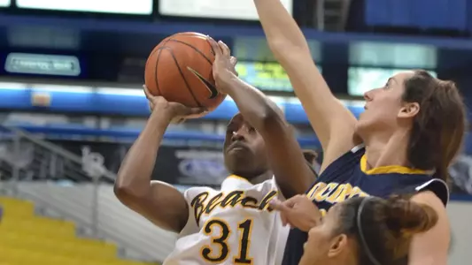Chantel Dooley (31) of the Long Beach State Women's Basketball team.
Photo by Steven Georges/LBSU