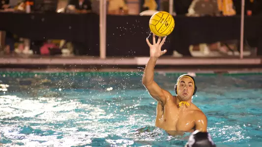 Carter Taylor in the non-conference match against Loyola Marymount at the 49er Campus Pool, Long Beach, Calif., Thursday, Oct. 18, 2012.