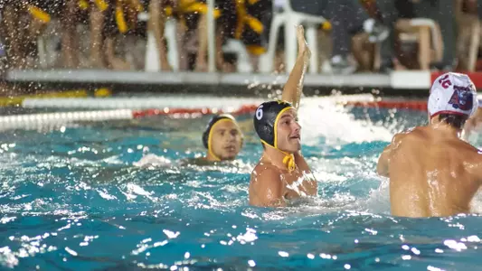 Devin Mefford in the non-conference match against Loyola Marymount at the 49er Campus Pool, Long Beach, Calif., Thursday, Oct. 18, 2013.