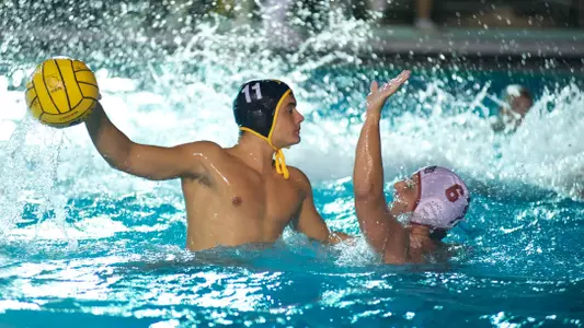 Milos Vrzic in the non-conference match against Loyola Marymount at the 49er Campus Pool, Long Beach, Calif., Thursday, Oct. 18, 2012.