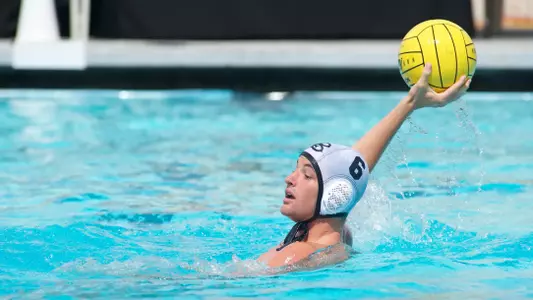 Devin Mefford in the Annual Alumni Water Polo match at the 49er Campus pool, Sat. Sept., 22, 2012
