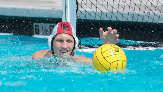 Derek Anderson in the Annual Alumni Water Polo match at the 49er Campus pool, Sat. Sept., 22, 2012