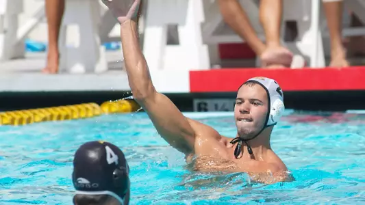 Sinan Karatay in the Annual Alumni Water Polo match at the 49er Campus pool, Sat. Sept., 22, 2012.  20
