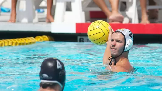 Sinan Karatay in the Annual Alumni Water Polo match at the 49er Campus pool, Sat. Sept., 22, 2012.  20