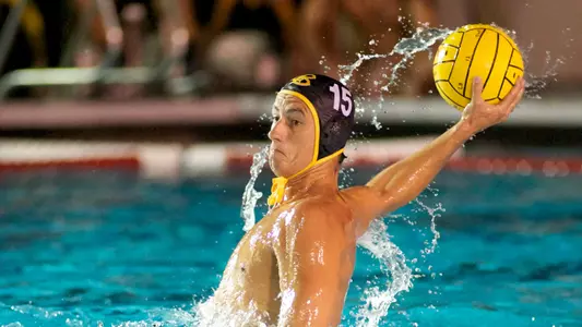 Carter Taylor in the MPSF Conference opener  against USC at the 49er Campus Pool, Long Beach, Calif., Friday, Oct. 19, 2012.