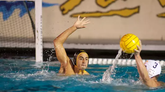 Nick Rascon in the MPSF Conference opener  against USC at the 49er Campus Pool, Long Beach, Calif., Friday, Oct. 19, 2012.