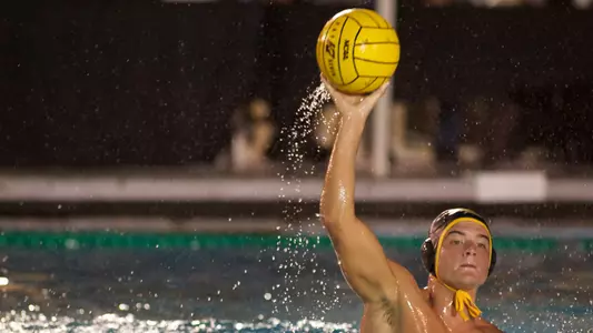 Milos Vrzic in the MPSF Conference opener against USC at the 49er Campus Pool, Long Beach, Calif., Friday, Oct. 19, 2012.