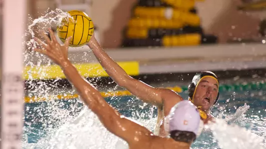 Devin Mefford in the MPSF Conference opener against USC at the 49er Campus Pool, Long Beach, Calif., Friday, Oct. 19, 2012.